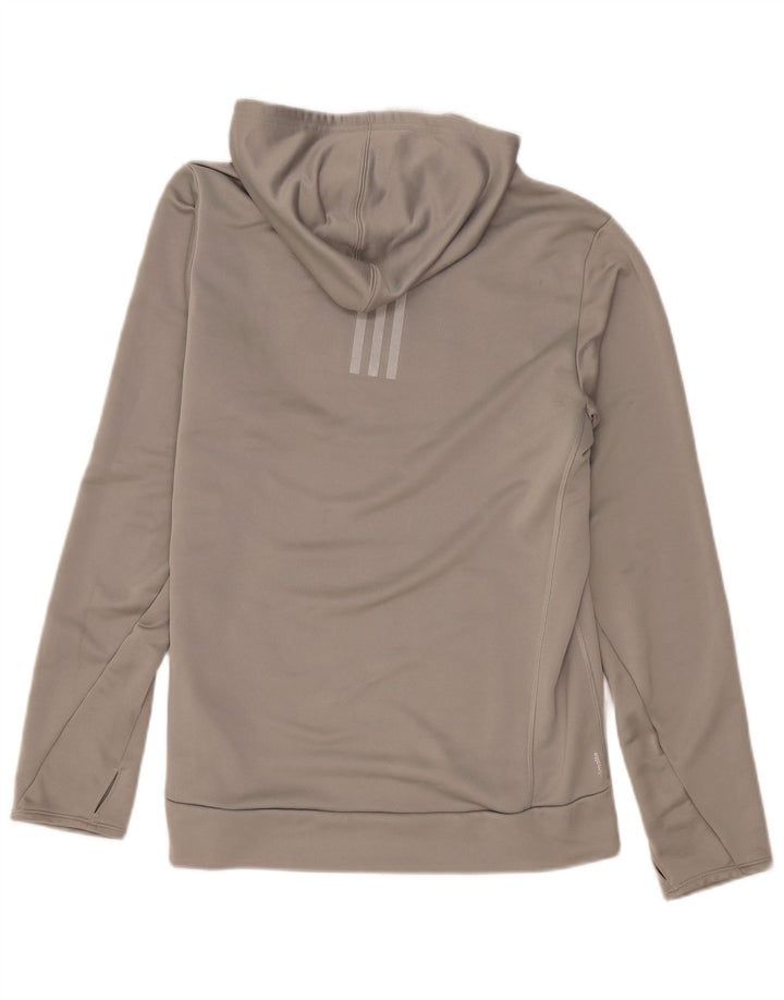 Pulover ADIDAS Climalite pentru bărbați, poliester, gri mediu
