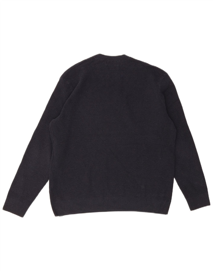 MARKS & SPENCER Pulover pentru bărbați cu gât crew pulover mare din bumbac bleumarin