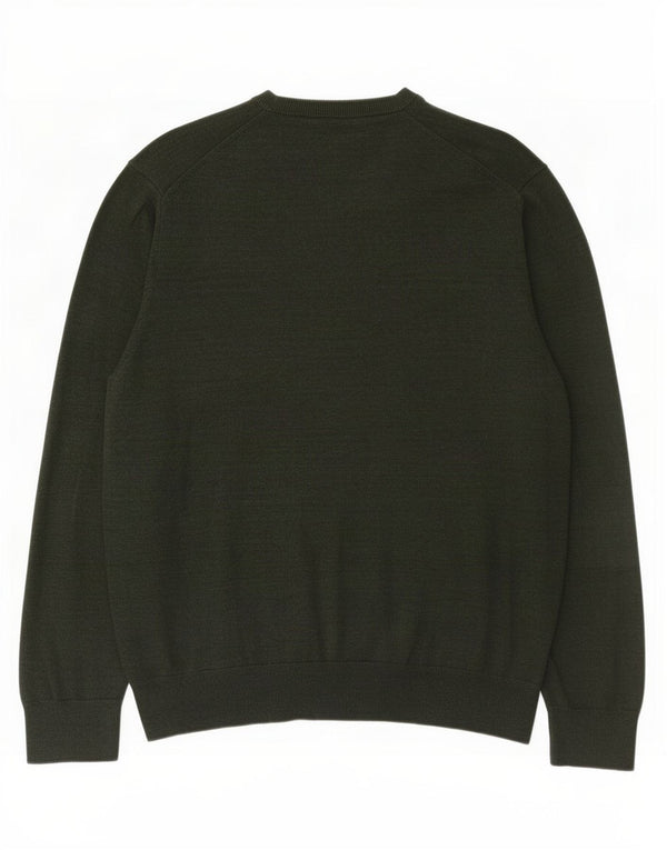 Pulover pentru bărbați Marks & Spencer, cu gât crew, bumbac kaki 2XL