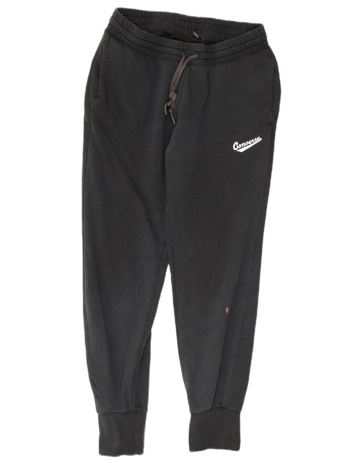 Pantaloni de trening Converse pentru femei Joggeri UK 12 Bumbac mediu negru