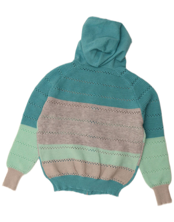 Pulover cardigan supradimensionat pentru femei Shein cu fermoar complet UK 14 mediu multicolor