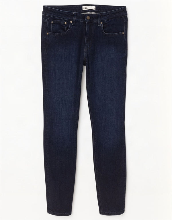 Blugi skinny pentru femei Zara EU 40 Medium W30 L27 Bumbac bleumarin