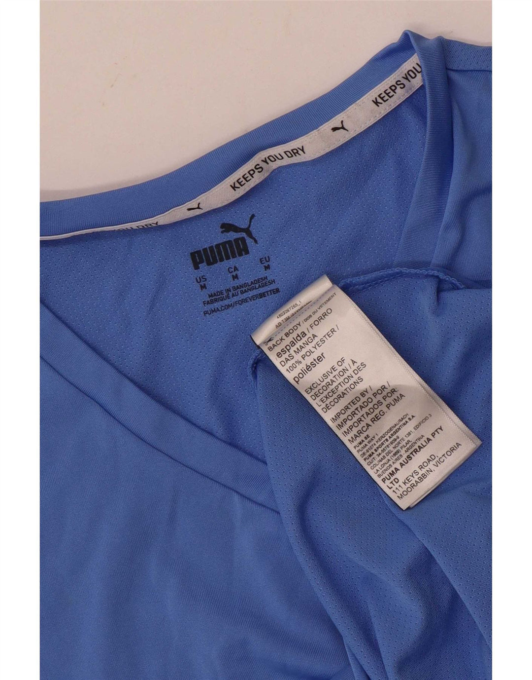 Tricou Puma Femei Top UK 12 Medium Blue Poliester