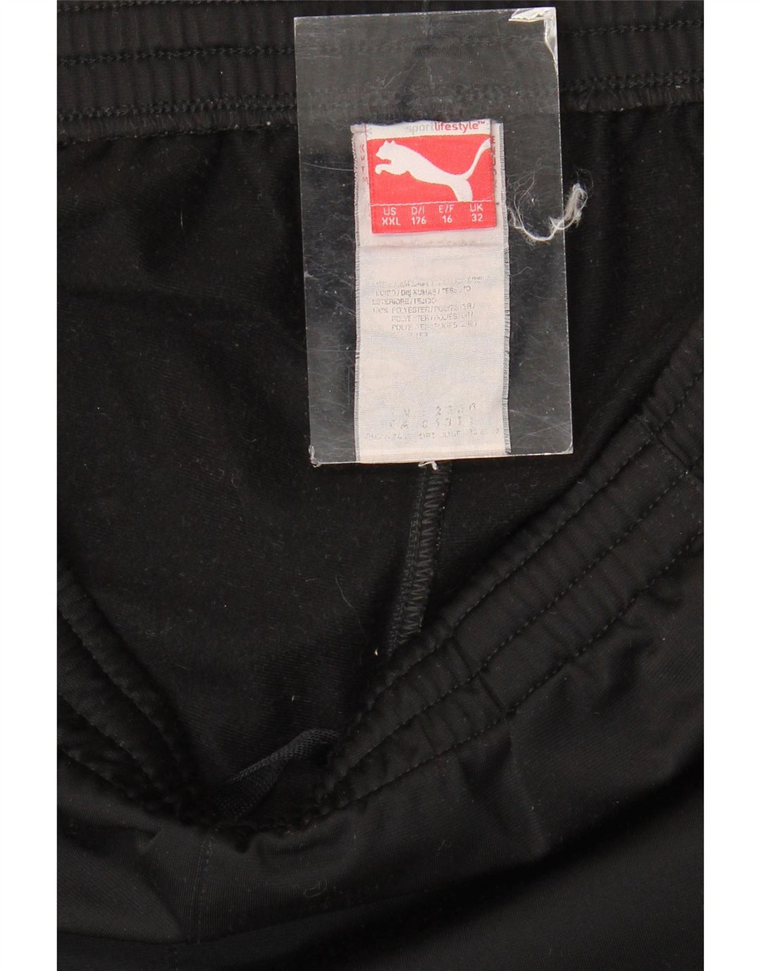 Puma Băieți Pantaloni De Trening Grafic Joggeri 15-16 Ani Poliester Negru