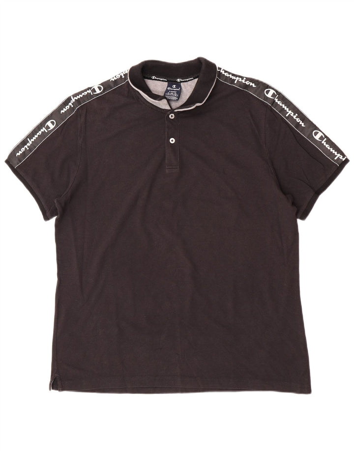 Tricou polo pentru bărbați Champion, mare, negru