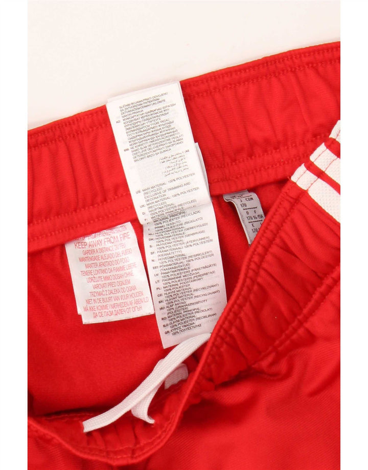 Adidas Băieți Pantaloni Trening Pantaloni Joggeri 14-15 Ani Poliester Roșu