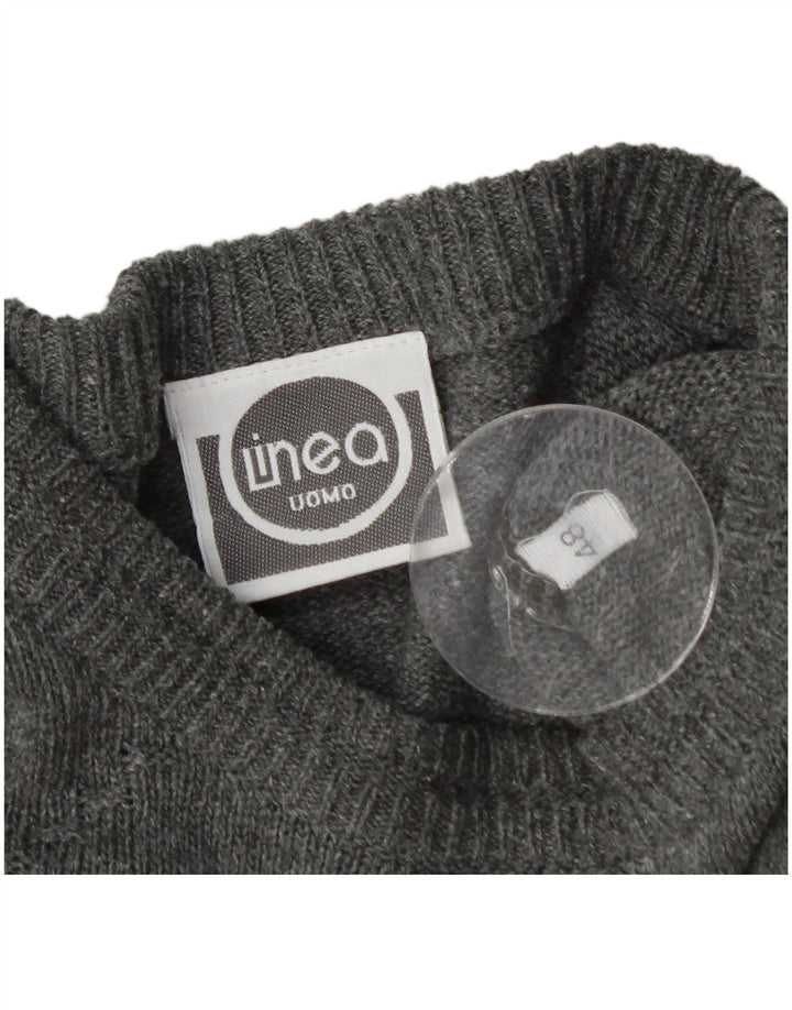 Pulover pentru bărbați LINEA cu gât crew pulover IT 48 Medium, multicolor, cu dungi