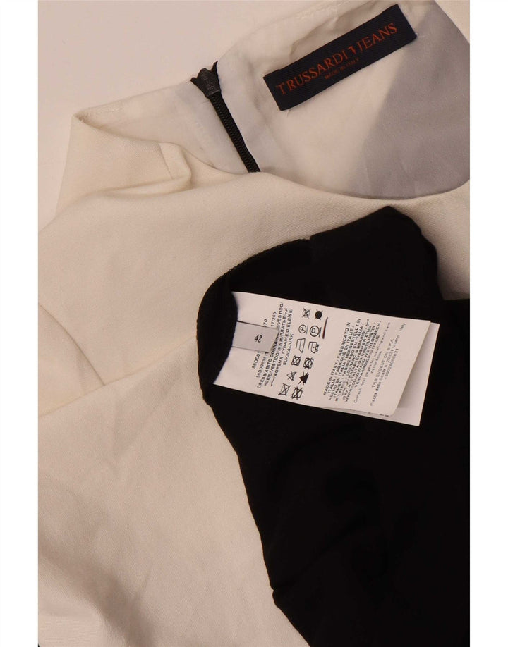 Rochie Trussardi pentru femei IT 42 Medium Black Colorblock Viscoza