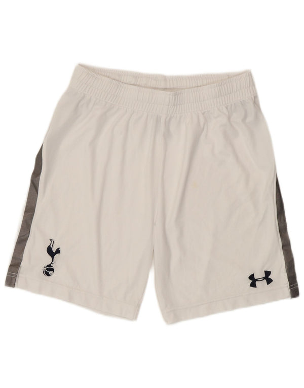 Pantaloni scurți sport Under Armour pentru băieți 13-14 ani XL, alb, poliester color bloc