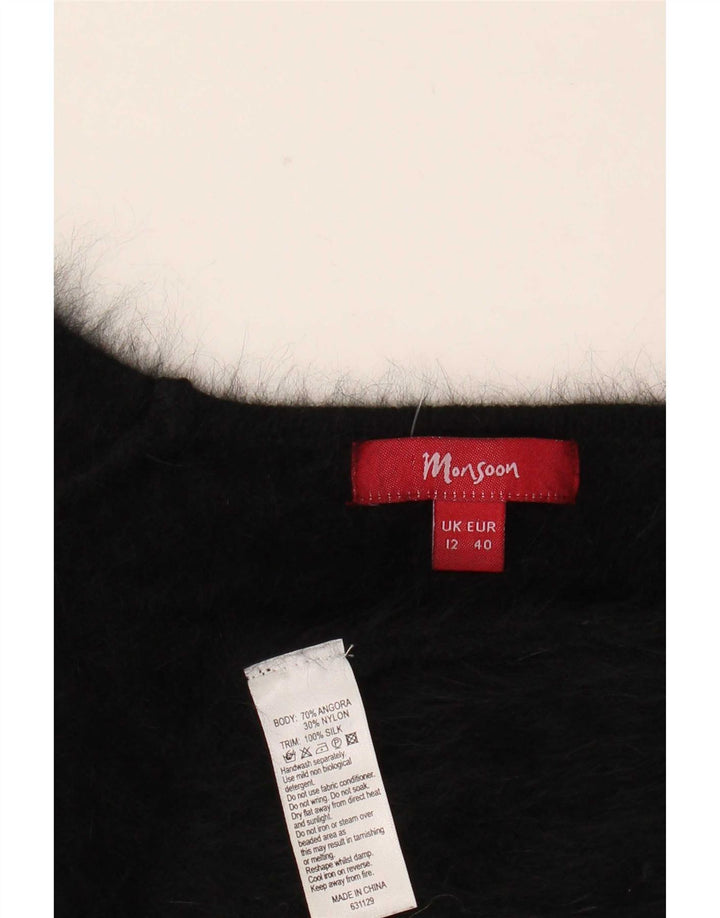 Pulover pentru femei Monsoon UK 12 Medium Black Angora