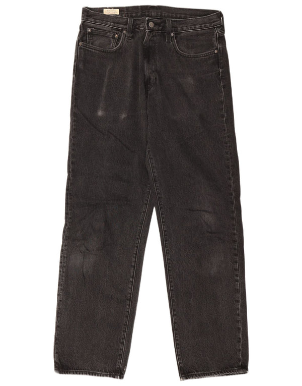 Blugi drepți Levi's 568, cu tăiere lentă, W32 L31, bumbac negru