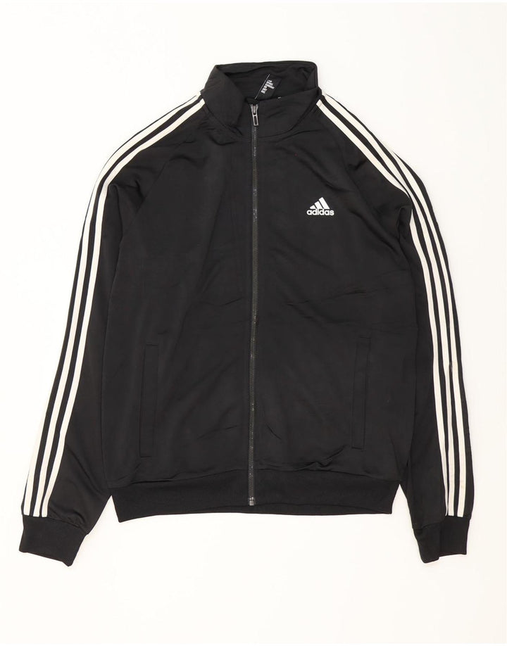 Jachetă de trening pentru bărbați ADIDAS, poliester mediu negru