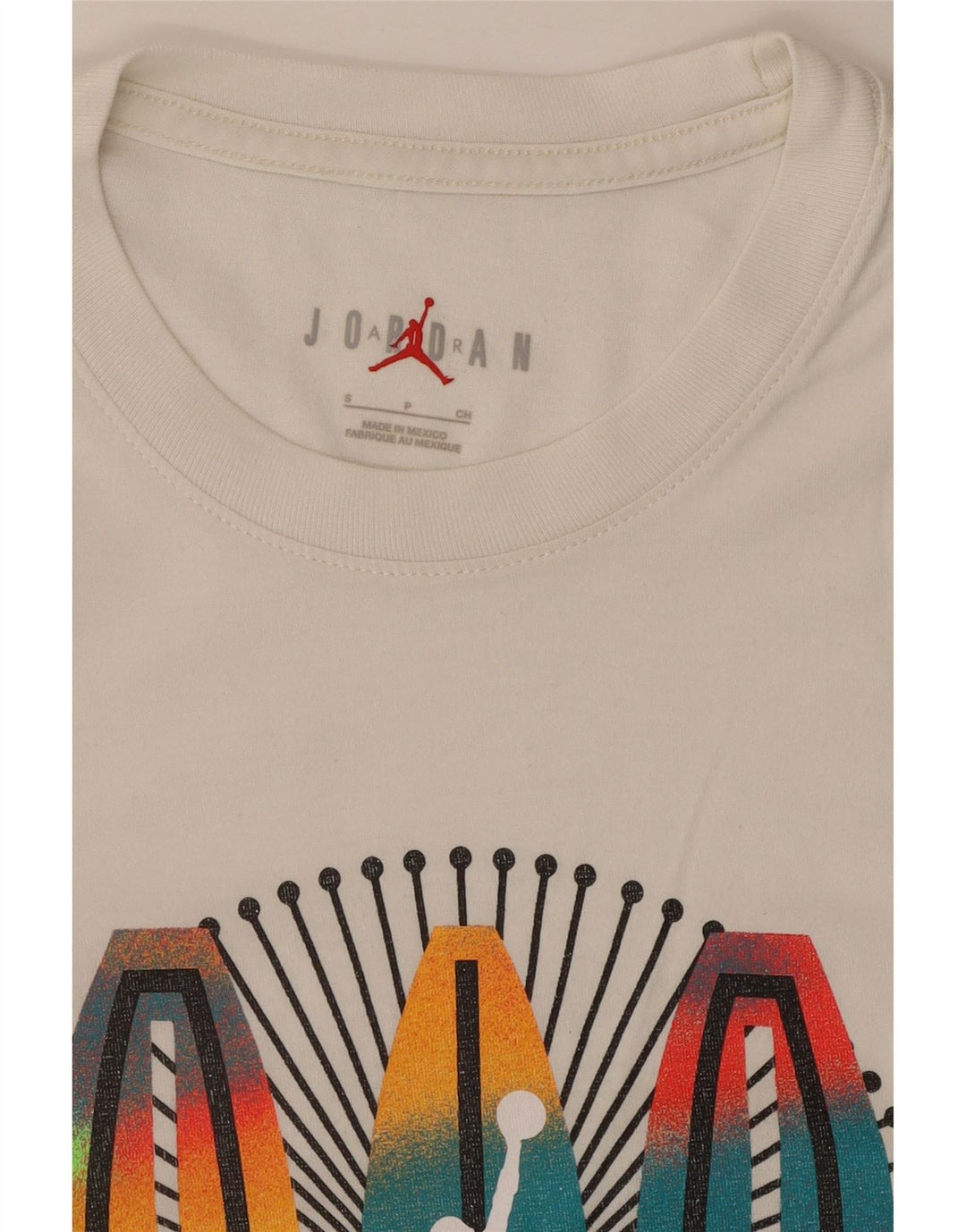 Tricou grafic Bărbați JORDAN Top mic Bumbac alb
