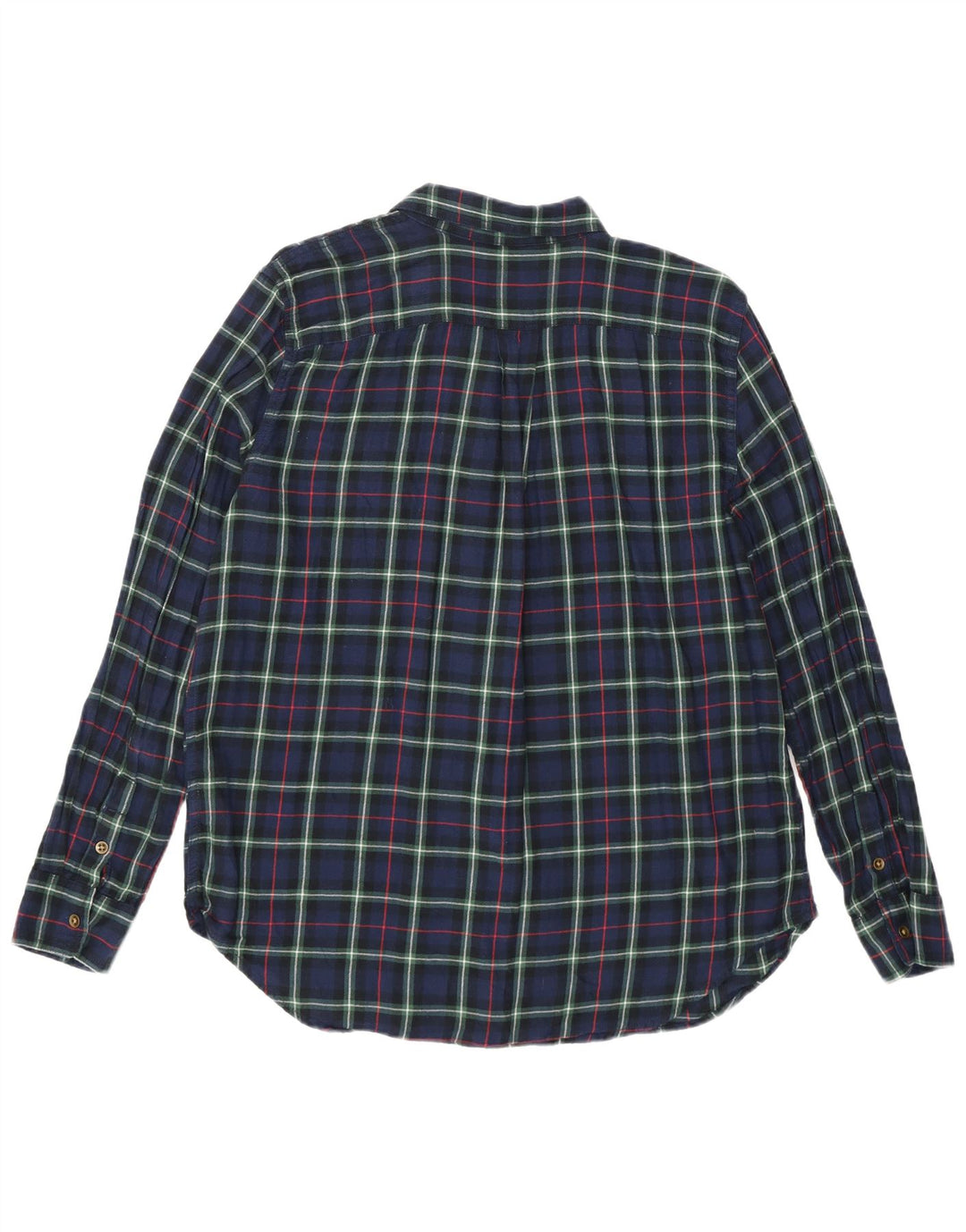 Cămașă de flanel pentru femei Chaps UK 16 mare din bumbac cu carouri bleumarin