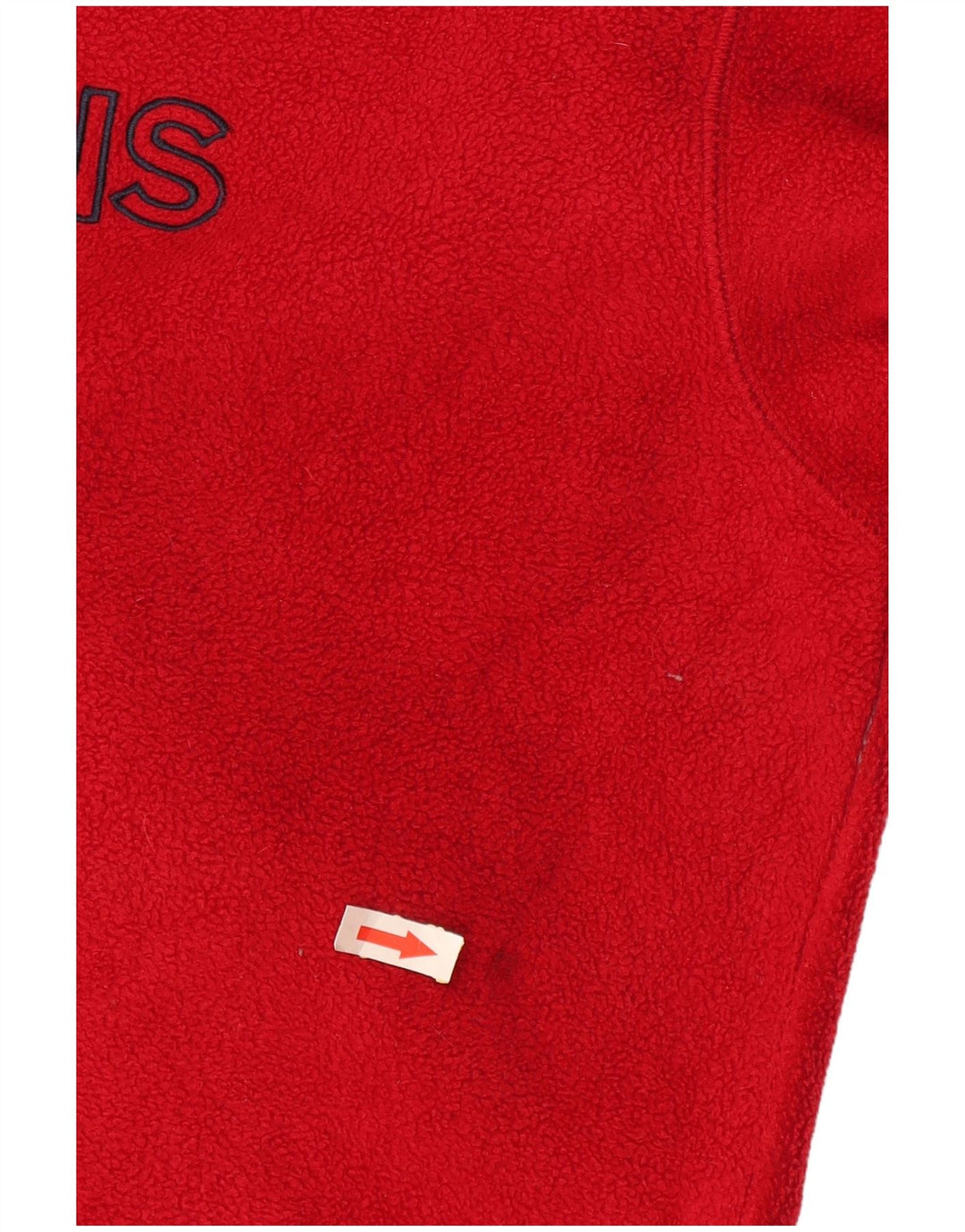 Pulover Nautica pentru bărbați, cu grafică, cu fermoar și gât, poliester roșu XL