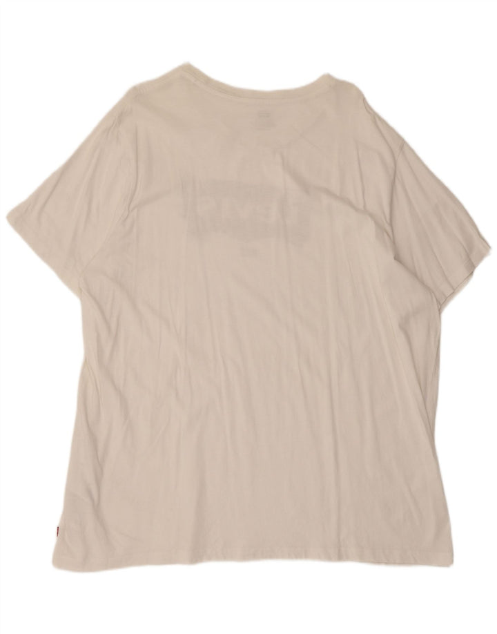 Tricou grafic Levi's pentru femei Top 2XL bumbac alb