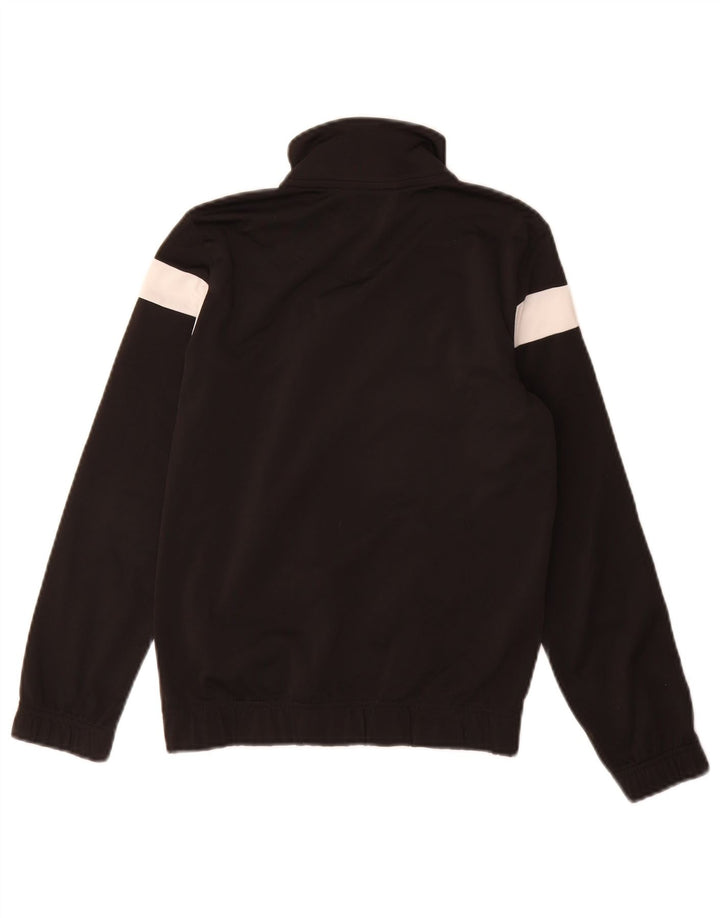 Jachetă de trening Puma pentru băieți 9-10 ani, negru, poliester color bloc