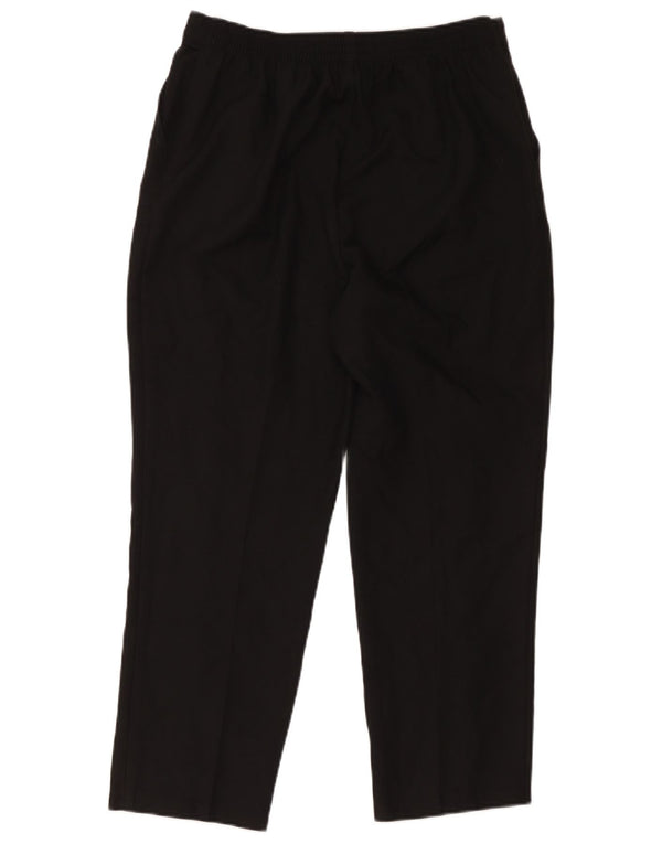 Pantaloni tăiați pentru femei Marks & Spencer UK 14 Large W34 L24 Poliester negru