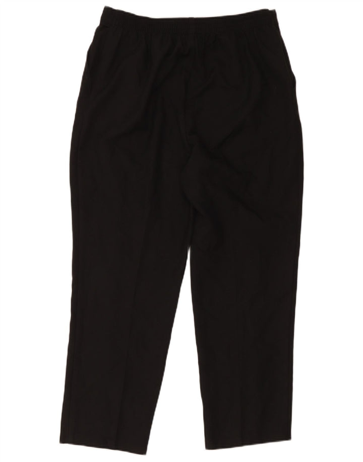 Pantaloni tăiați pentru femei Marks & Spencer UK 14 Large W34 L24 Poliester negru