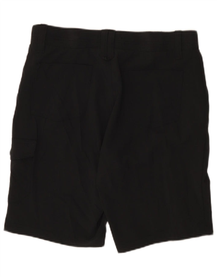 Pantaloni scurti cargo LEE Riders pentru femei cu talie înaltă US 10 Large W30 Poliester negru