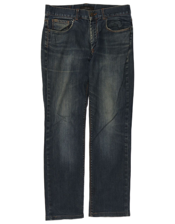 Blugi drepti pentru bărbați Zara, cu tăiere clasică, EU 40 Medium W31 L30 Bleumarin Sport