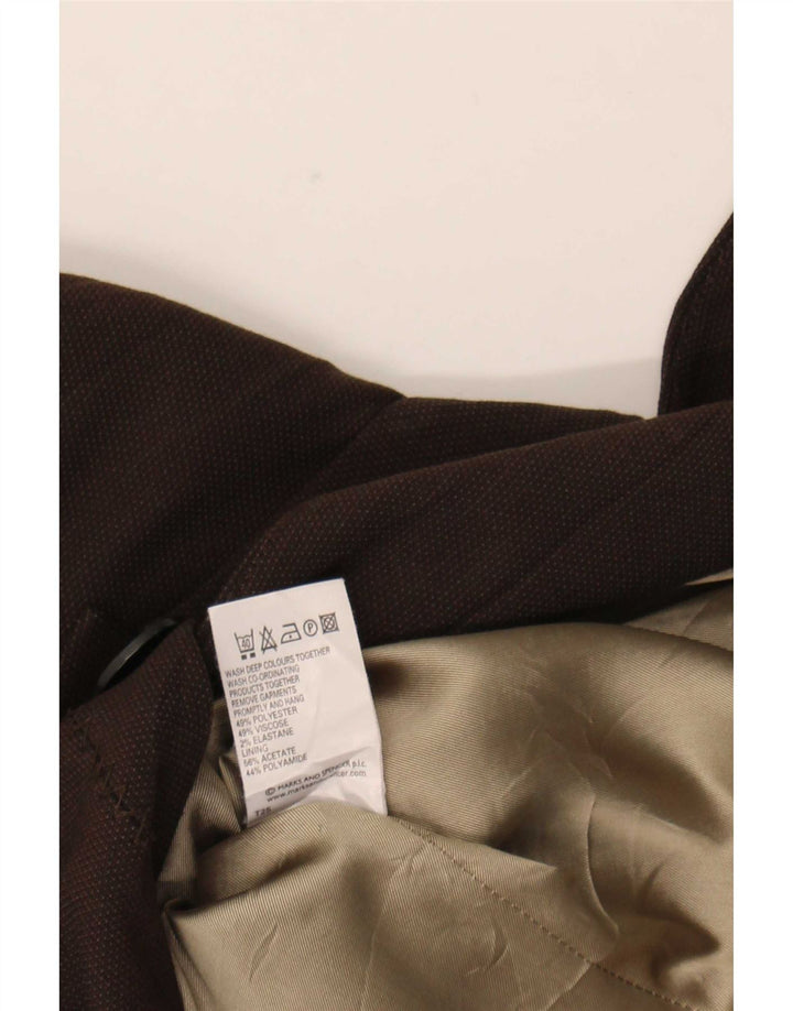 Jachetă pentru femei Marks & Spencer, 1 buton, maro mediu, UK 14