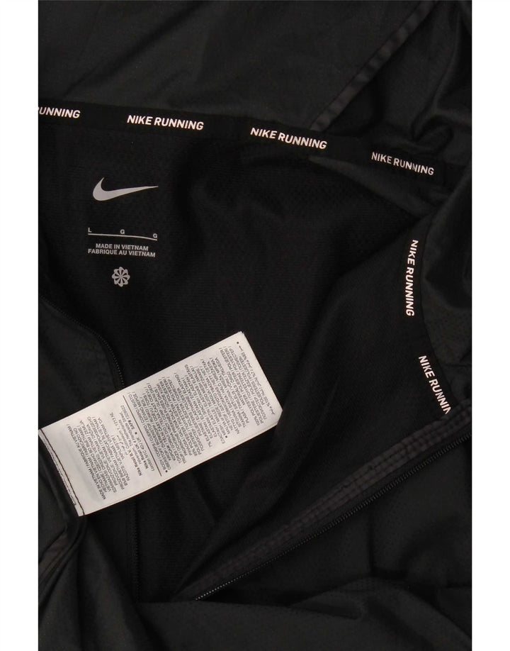 Jachetă de trening cu glugă Nike pentru bărbați, mare, negru, poliester