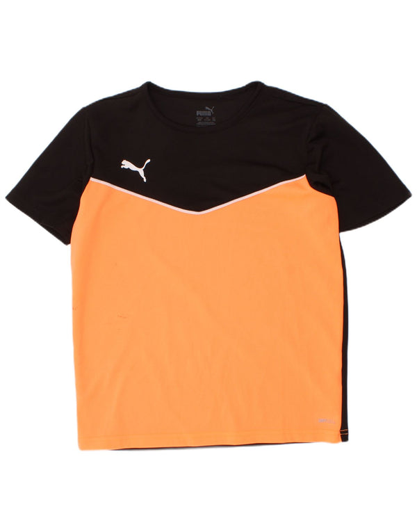 Tricou Puma pentru băieți Top 11-12 ani poliester negru color bloc