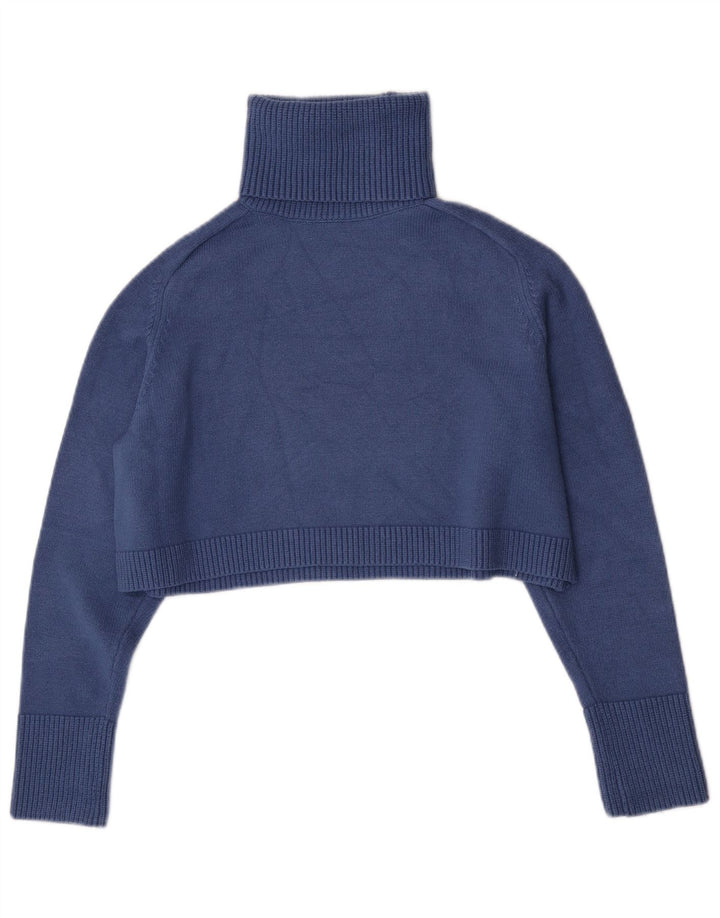 Pulover de damă Zara oversize, cu gât rulat, mic, albastru, UK 10