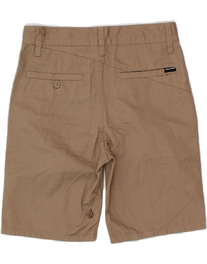 VOLCOM Boys Chino Shorts 11-12 Years W26 Beige Polyester Vintage Volcom and Second-Hand Volcom from Messina Hembry 