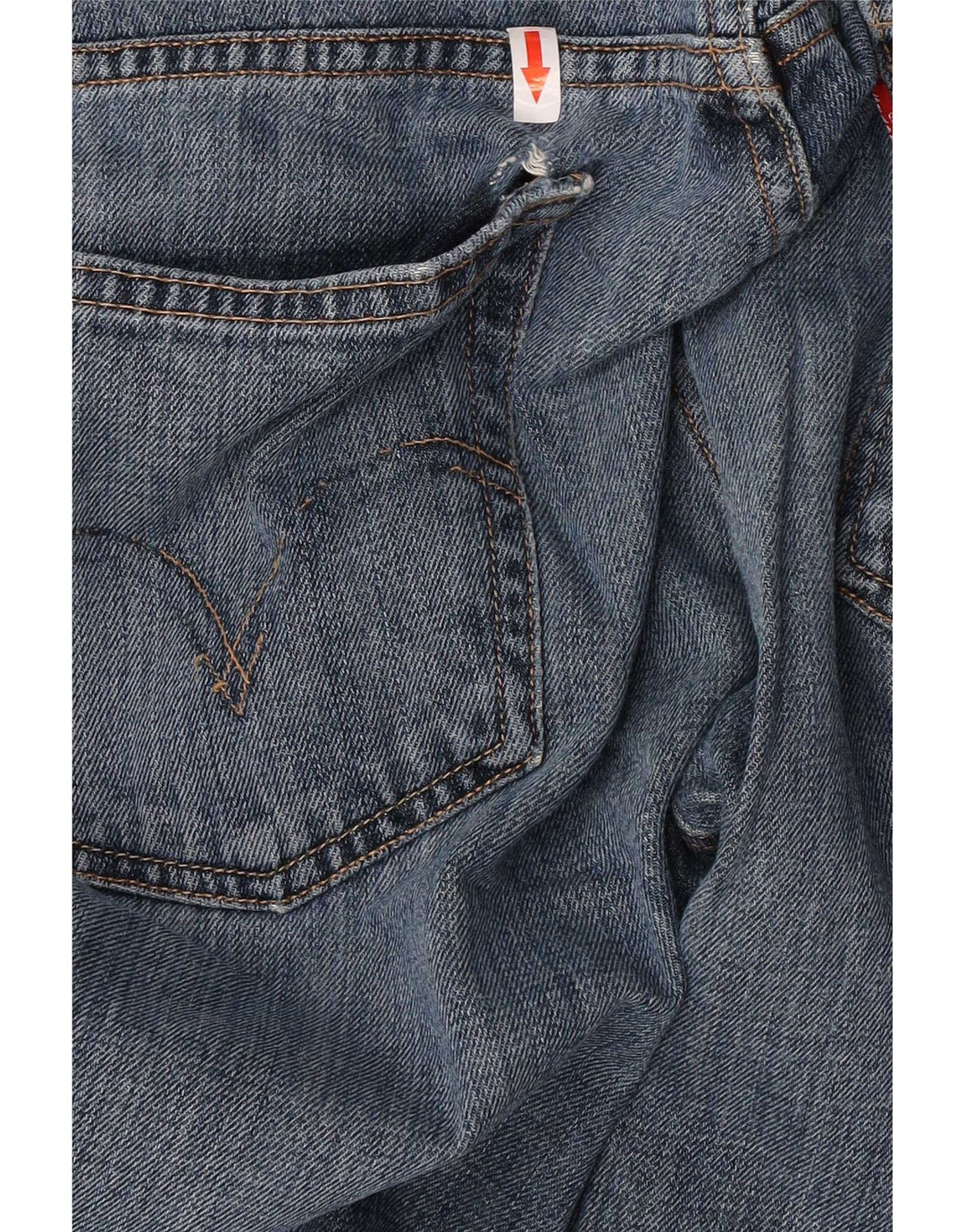 Blugi drepți slim, învechiți, pentru bărbați Levi's 514, W32 L34, bumbac albastru