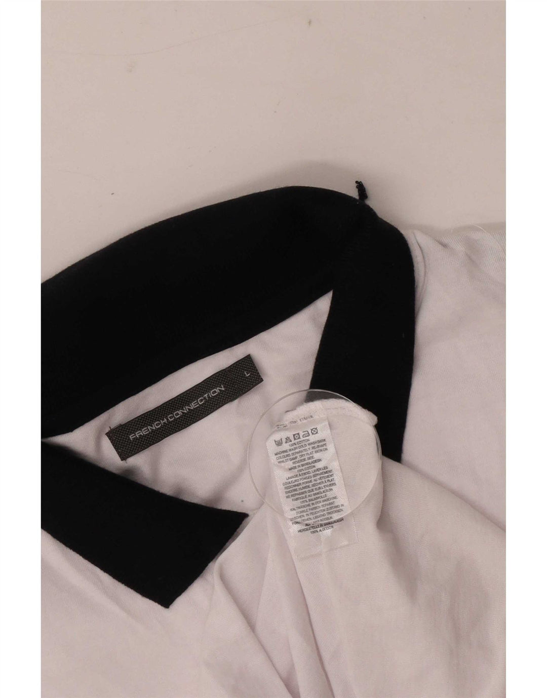 Tricou polo de rugby pentru bărbați French Connection, bumbac alb mare