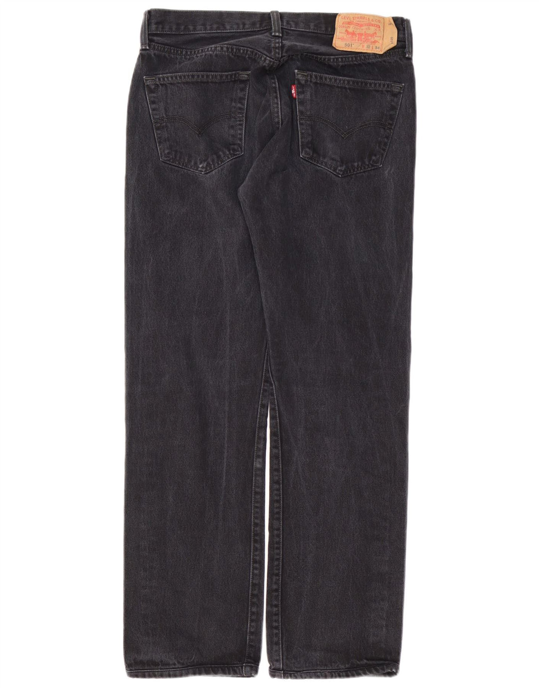 LEVI'S Blugi 501 drepti pentru bărbați W32 L30 bumbac negru