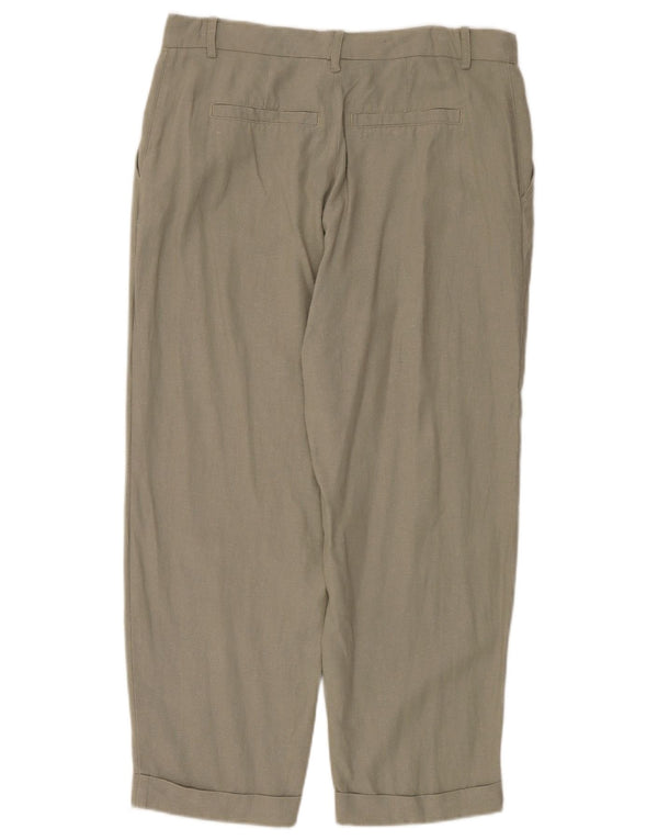 Pantaloni chino drepți pentru femei Zara EU 40 Medium L30 L27 Kaki