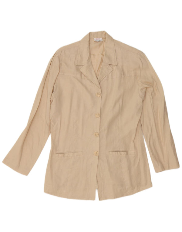 sacou blazer pentru femei cherie cu 4 nasturi IT 42/44 in bej mediu