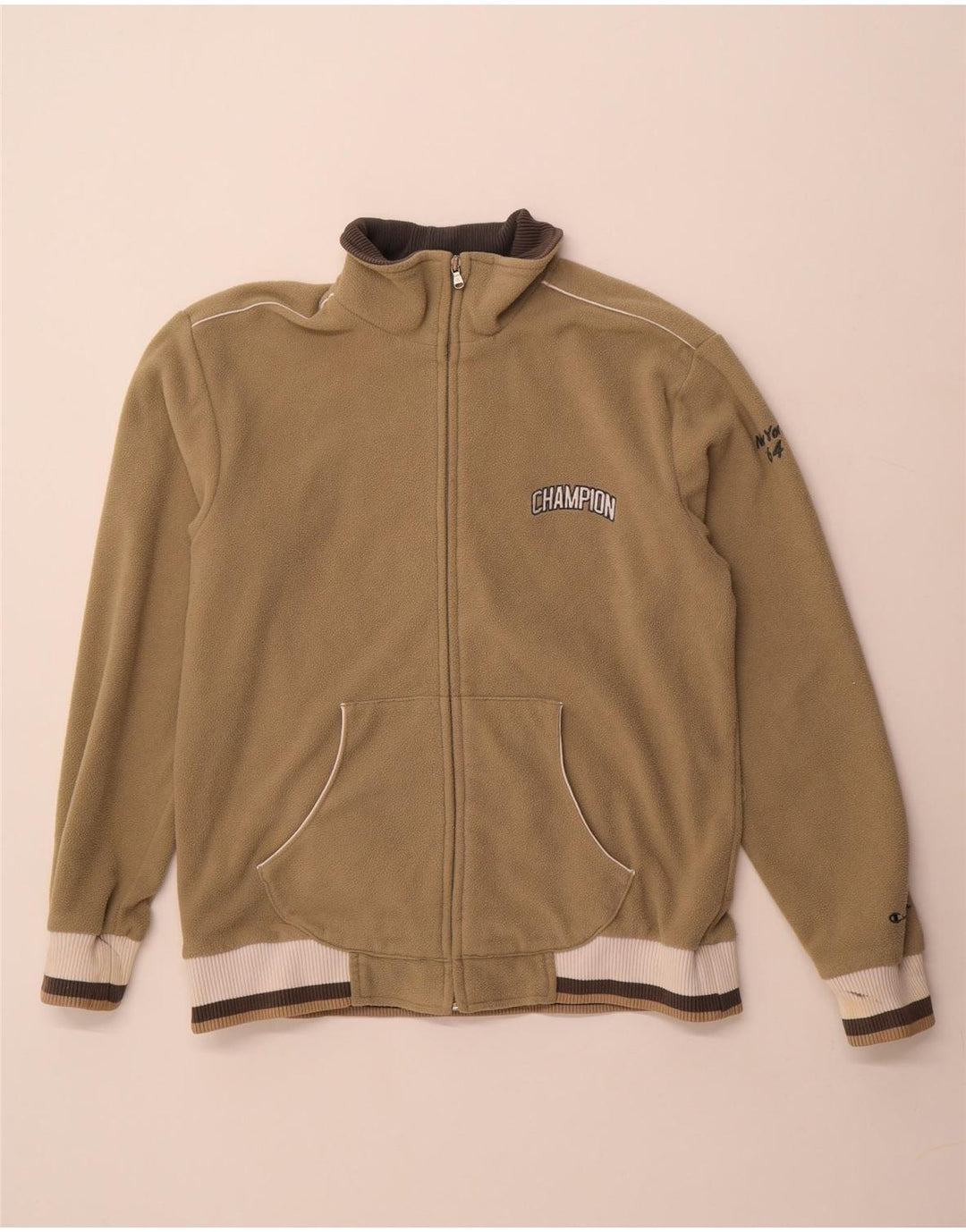 Jachetă fleece pentru femei Champion UK 18 XL Kaki Poliester color bloc