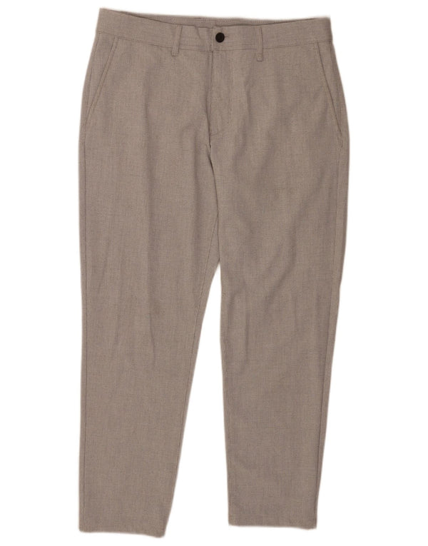 Pantaloni chino slim pentru bărbați Zara EU 44 L34 L27 Gri Houndstooth