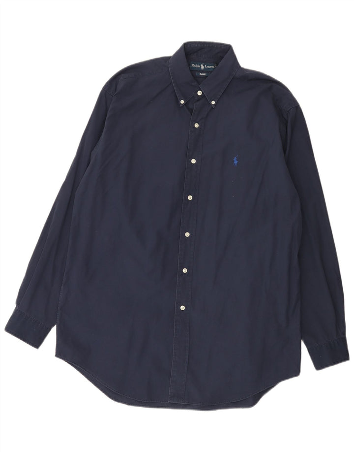 Cămașă Blake pentru bărbați Ralph Lauren, bumbac mediu albastru bleumarin