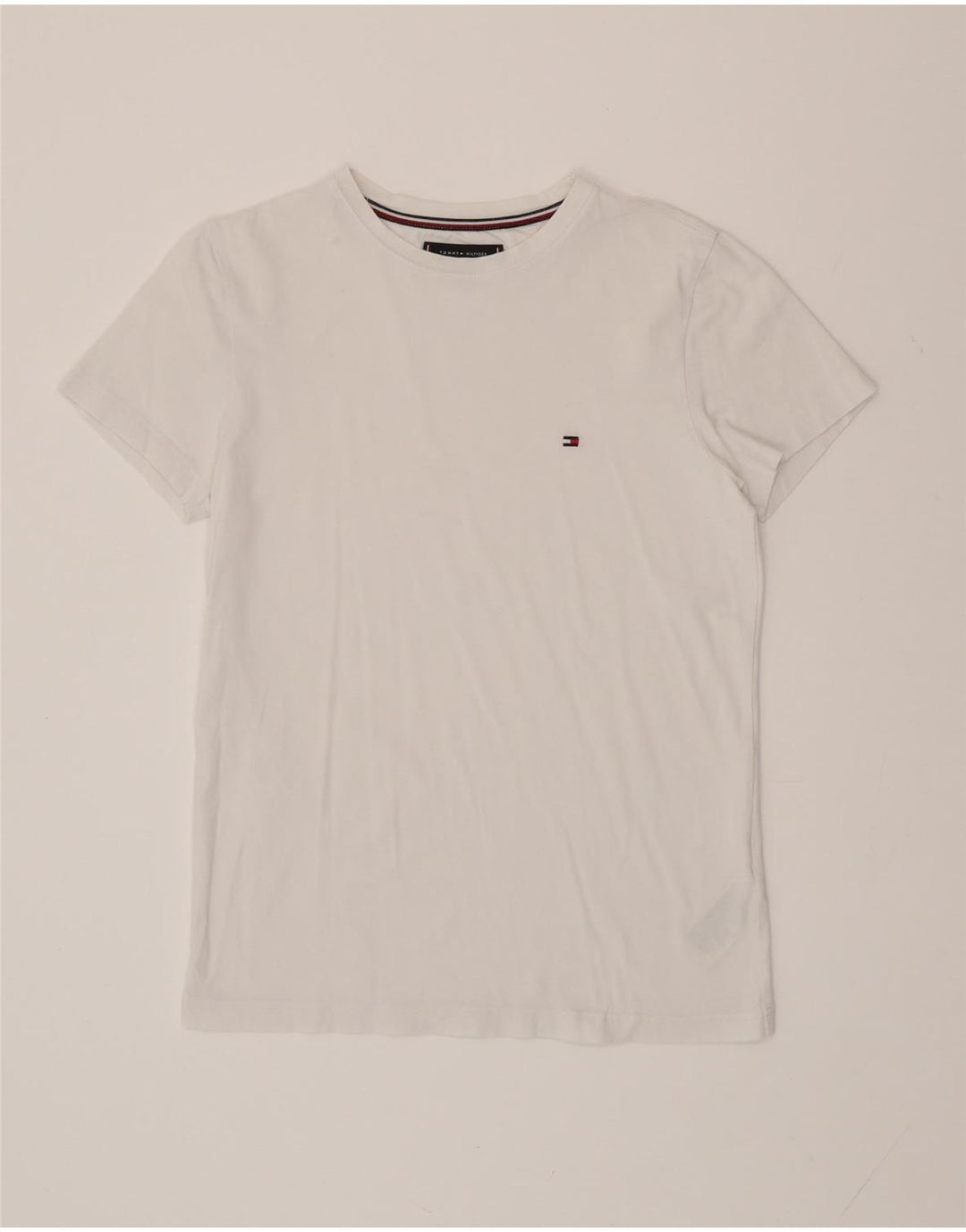 TOMMY HILFIGER Tricou Bărbați Top Mic Bumbac Alb