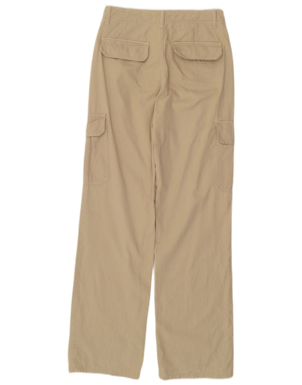 Pantaloni cargo drepti pentru femei cu talie înaltă ZARA EU 34 2XS W24 L31 verde