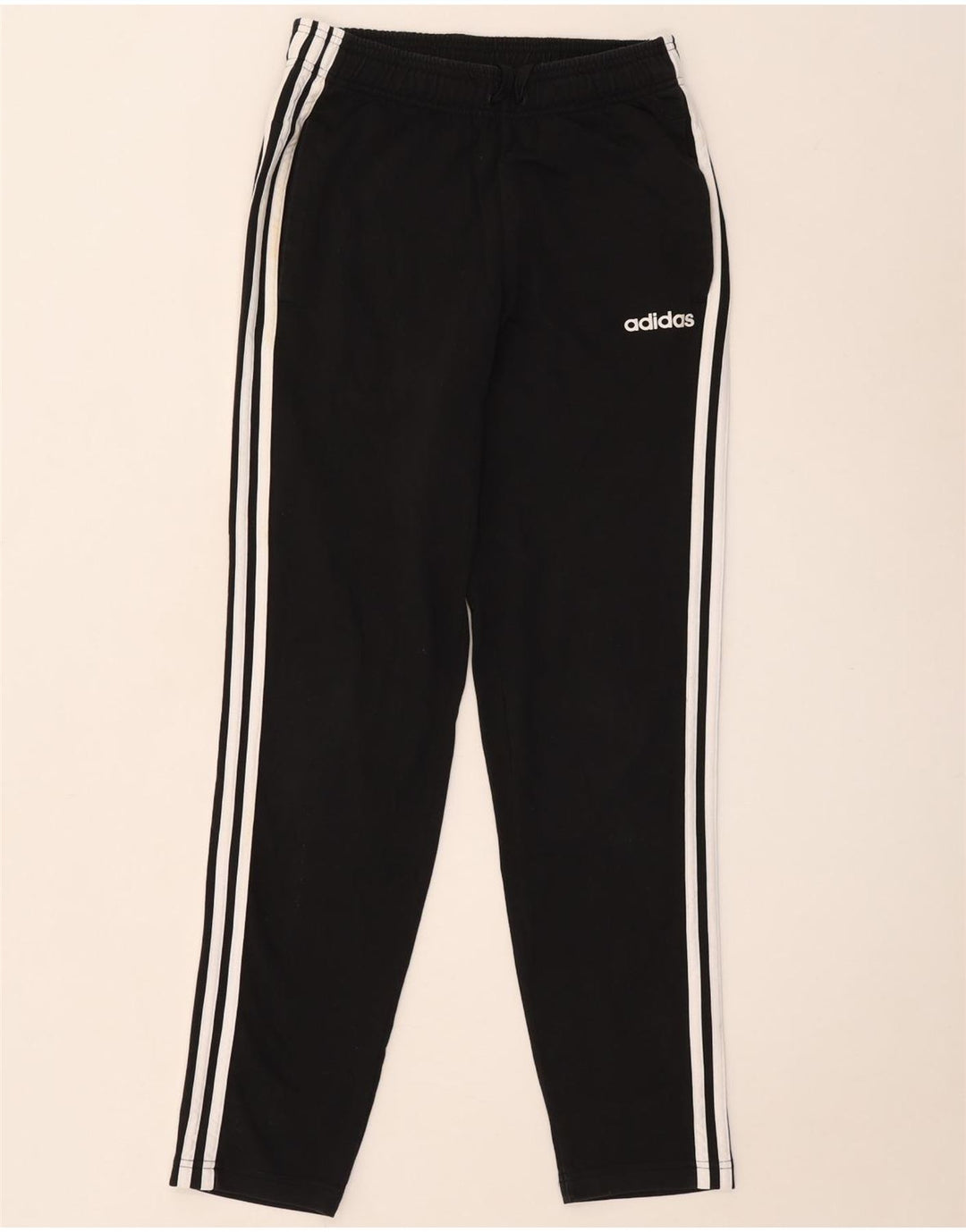 Pantaloni de trening Adidas pentru bărbați, bumbac negru mic