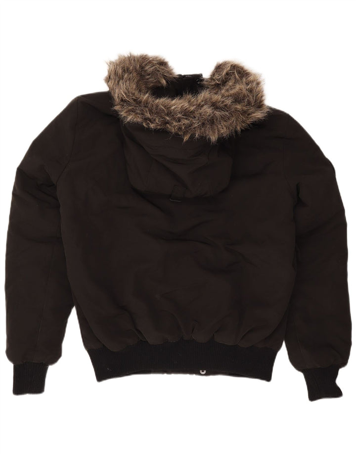 Jachetă căptușită cu glugă Superdry pentru bărbați UK 36 Small Black