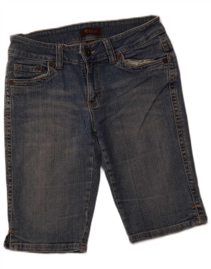 Pantaloni scurți din denim LEE pentru femei US 7/8 Medium W28 Bumbac albastru