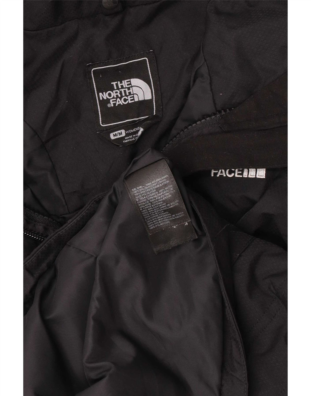 Jachetă Windbreaker pentru femei cu glugă The North Face UK 14 Medium Black Nylon