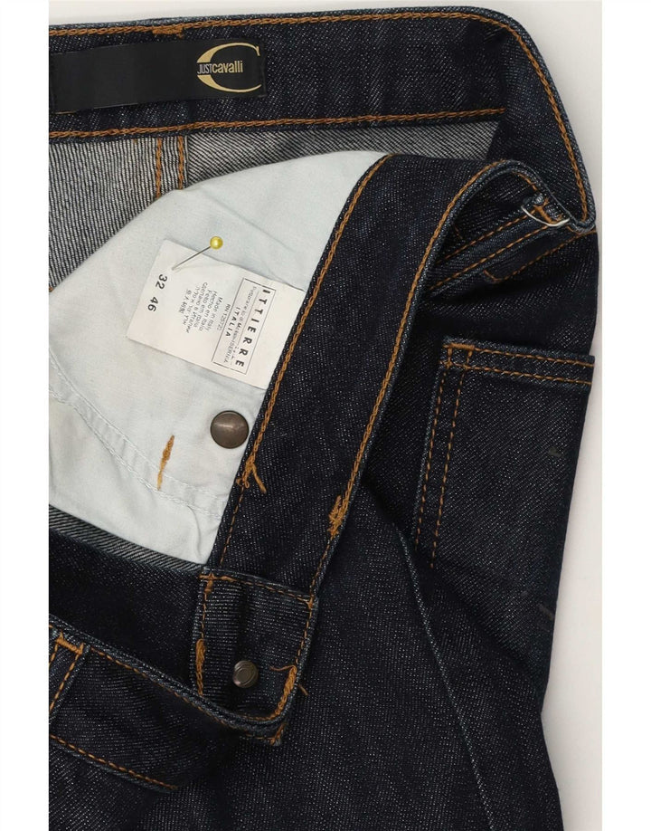 Jeans Bootcut pentru femei Just Cavalli IT 46 Large W32 L30 Bleumarin