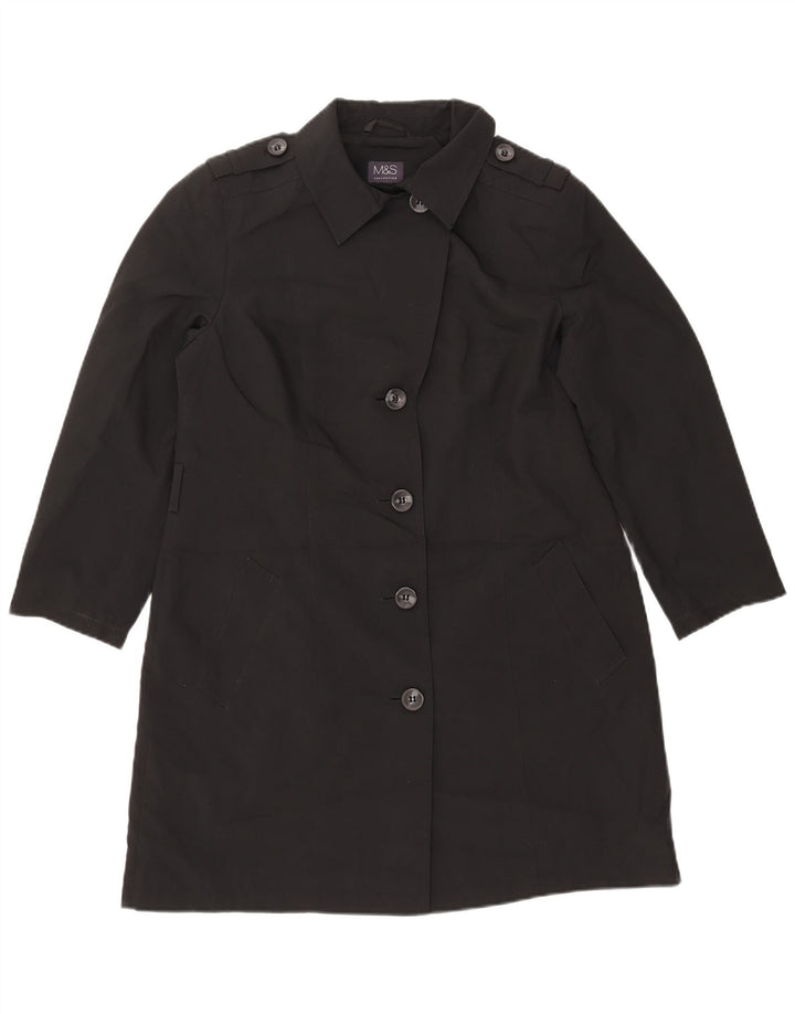 Trench pentru femei MARKS & SPENCER UK 14 Poliester negru mare