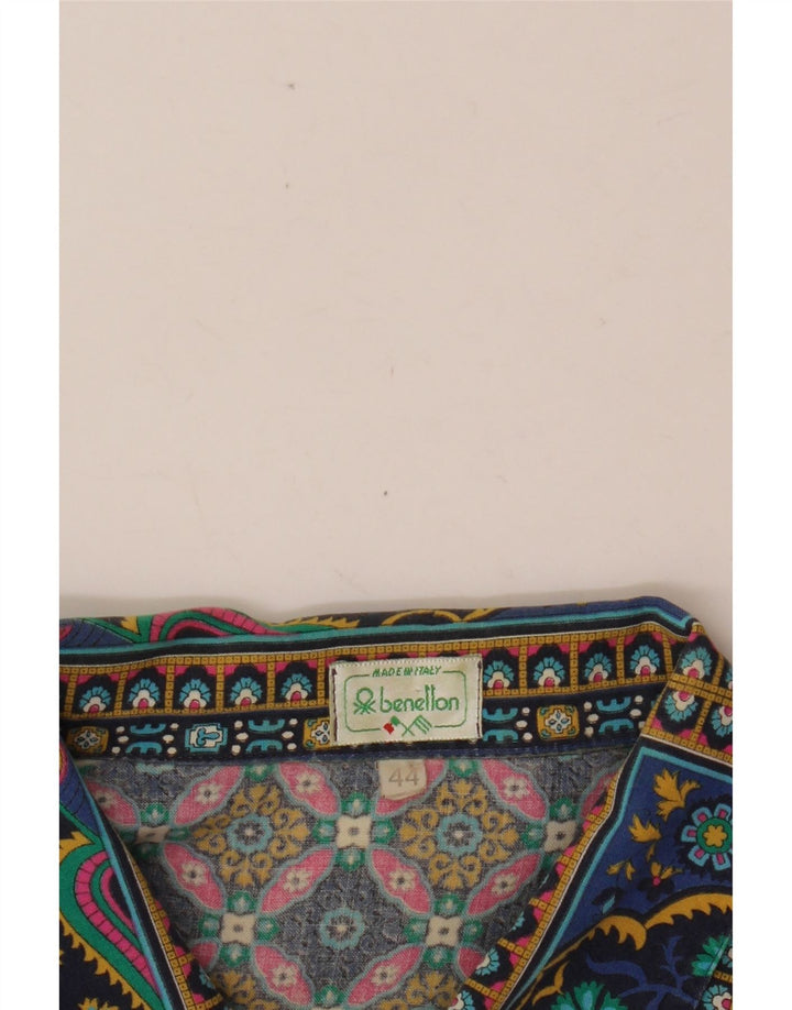 Cămașă supradimensionată pentru femei BENETTON IT 44 Medium Multicolor Patchwork