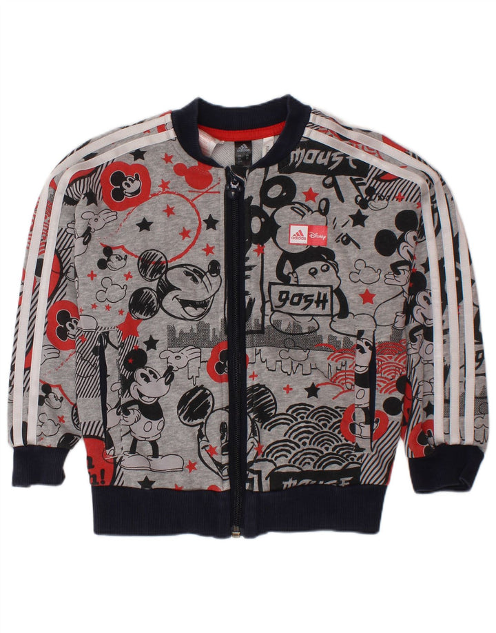 Jachetă de trening Mickey Mouse ADIDAS pentru bebeluși 18-24 luni, gri