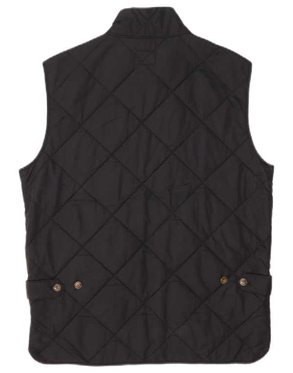 J. CREW Gilet matlasat pentru bărbați UK 36 Poliester negru mic