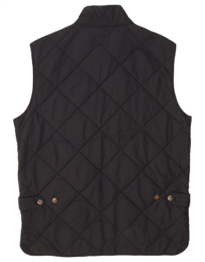 J. CREW Gilet matlasat pentru bărbați UK 36 Poliester negru mic